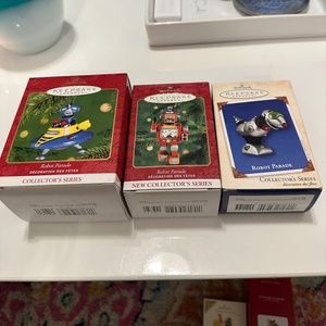 Hallmark Robot Ornaments set of 3